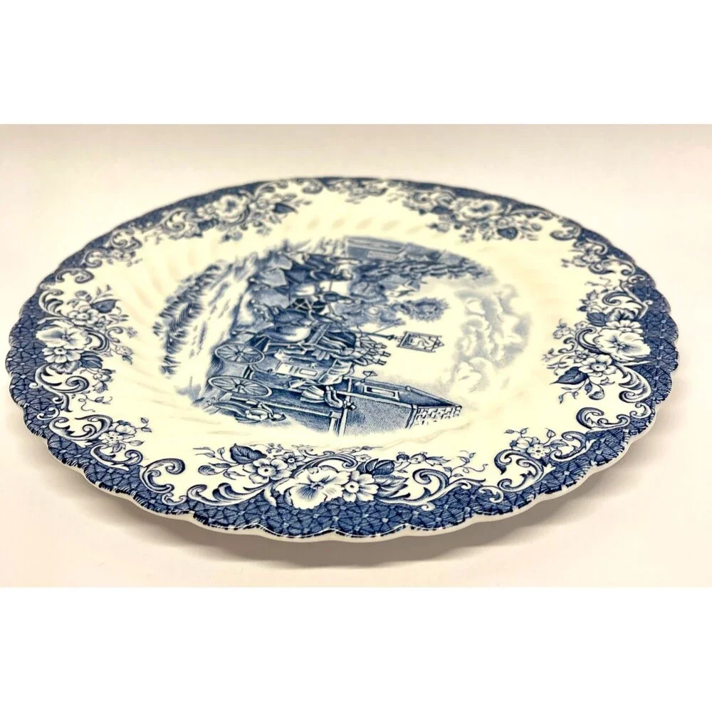 Johnson Brothers (Hanley) Ltd. Blue and White Coaching Scenes 10